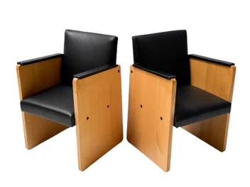 Pair of Art Deco Modernist Armchairs by Jan den Drijver for De Stijl, 1930s